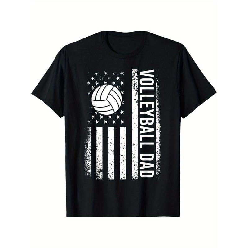 Vintage USA Flag Dad Fathers Day Retro T-Shirt - Daddy Papa Volleyball Made in USA Hoodie, Sweatshirt | UrbanDripWear.com