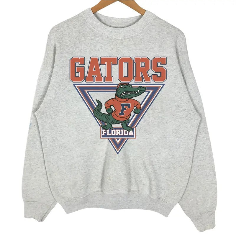 Vintage University of Florida Gators Sweatshirt, Tee, Classic Hoodie for women, for men Cotton Menswear Unisex Mascot...