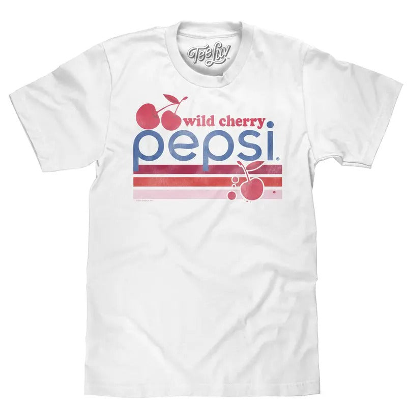 Vintage Wild Cherry Pepsi Logo T-Shirt - White Hoodie, Sweatshirt | UrbanDripWear.com