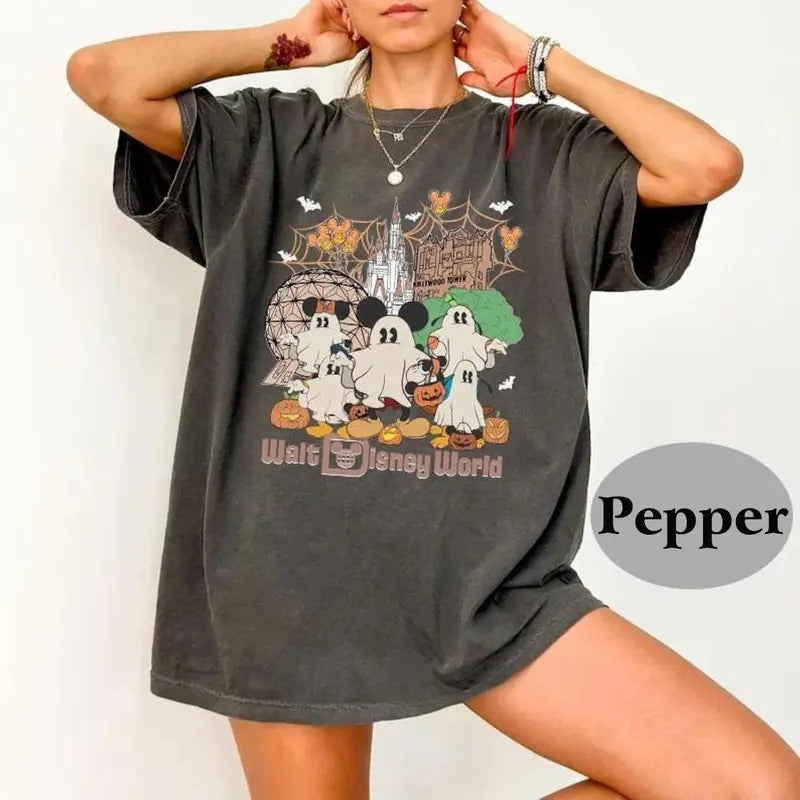 Vintage World Halloween Shirt, Halloween Shirt, Friends Ghost Shirt Hoodie, Sweatshirt | UrbanDripWear.com