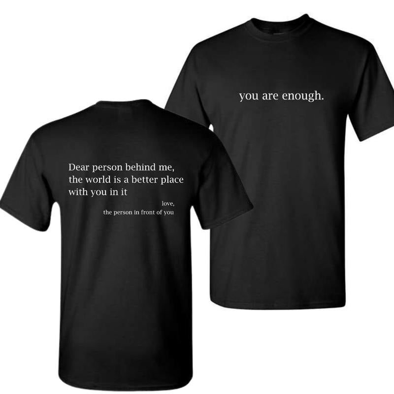 Vintage YOU ARE ENOUGH Crewneck Sweatshirt T-shirt Hoodie, Unisex Shirt | UrbanDripWear.com
