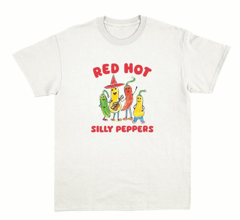 Vintage silly peppers tee- unisex t shirt -graphic tee Menswear Top Hoodie, Sweatshirt | UrbanDripWear.com