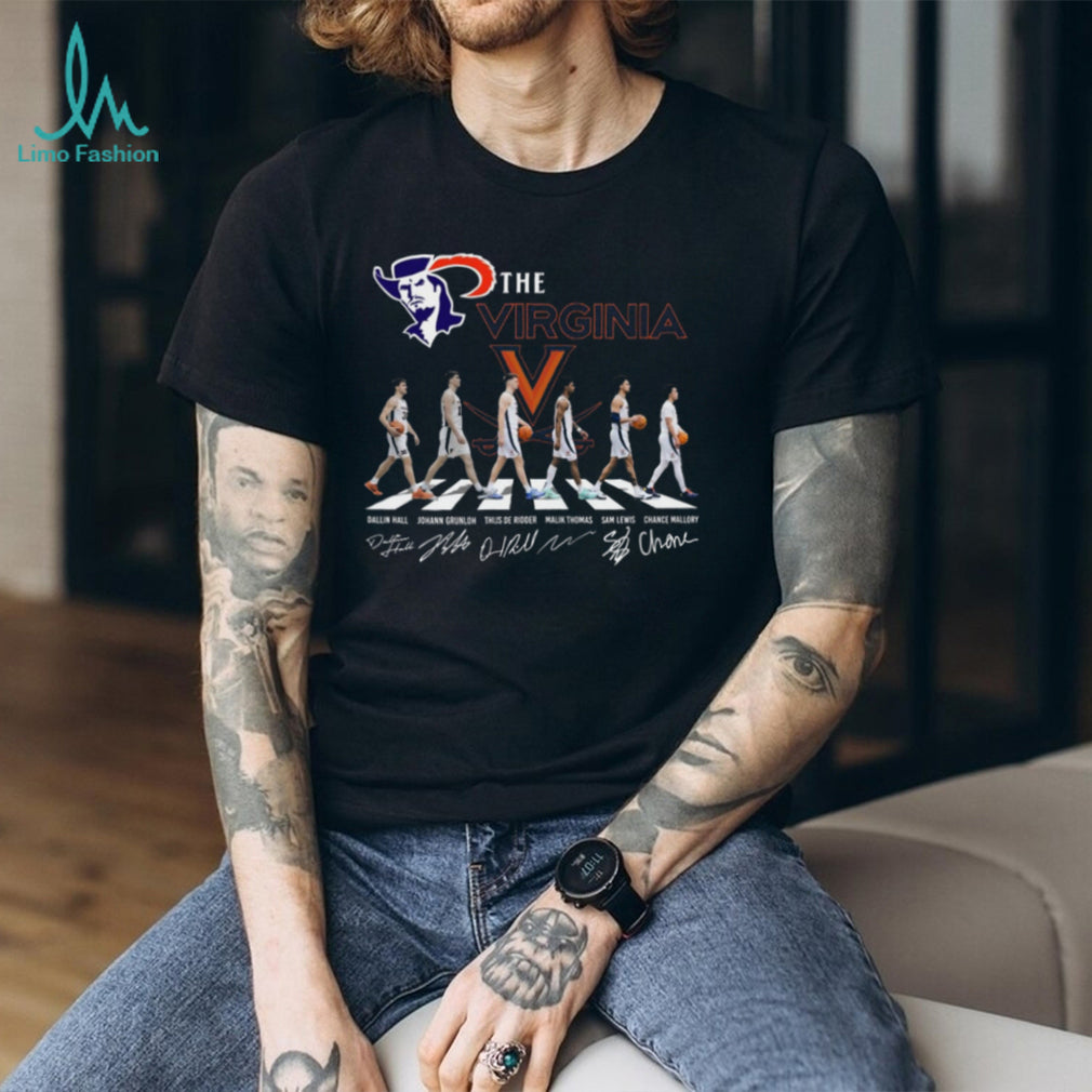 Virginia Cavaliers Basketball Abbey Road Signature Players Series T Shirt