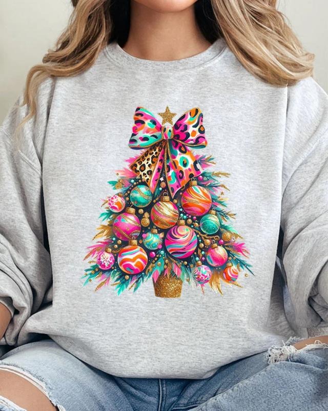 Vivid Christmas Tree Unisex NuBlend Crew Sweatshirt CHRISTMAS 2024 T-Shirts, Hoodie | UrbanDripWear.com