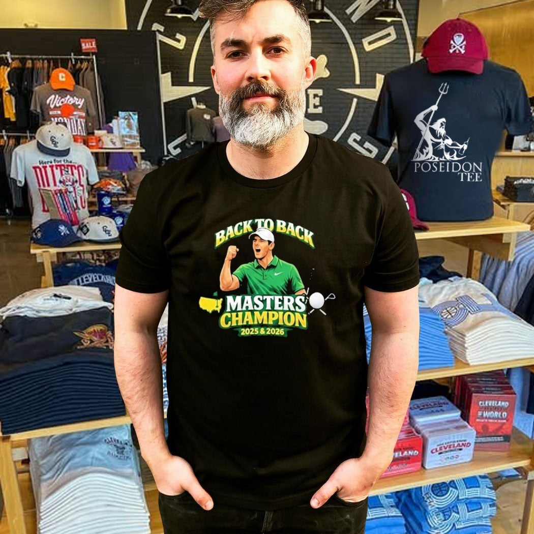 Rory McIlroy Back To Back Masters Champion 2026 Golf T-shirt
