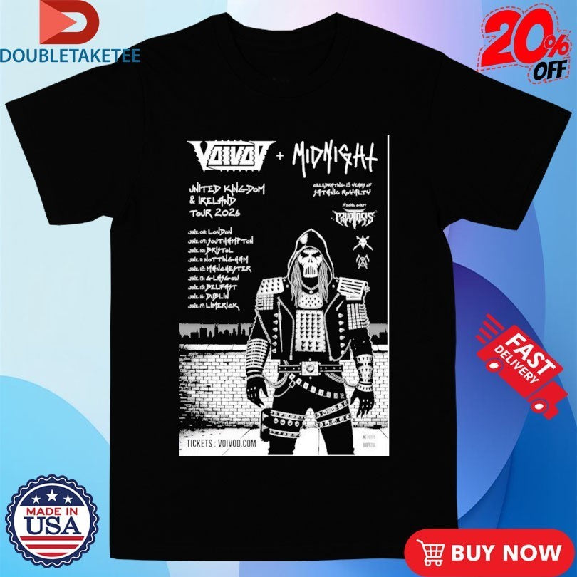 Voivod 2026 UK And European Tour Shirts