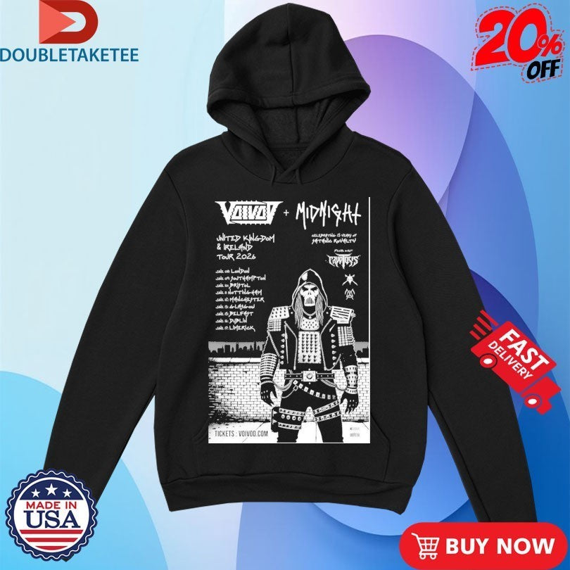 Voivod 2026 UK And European Tour Shirts