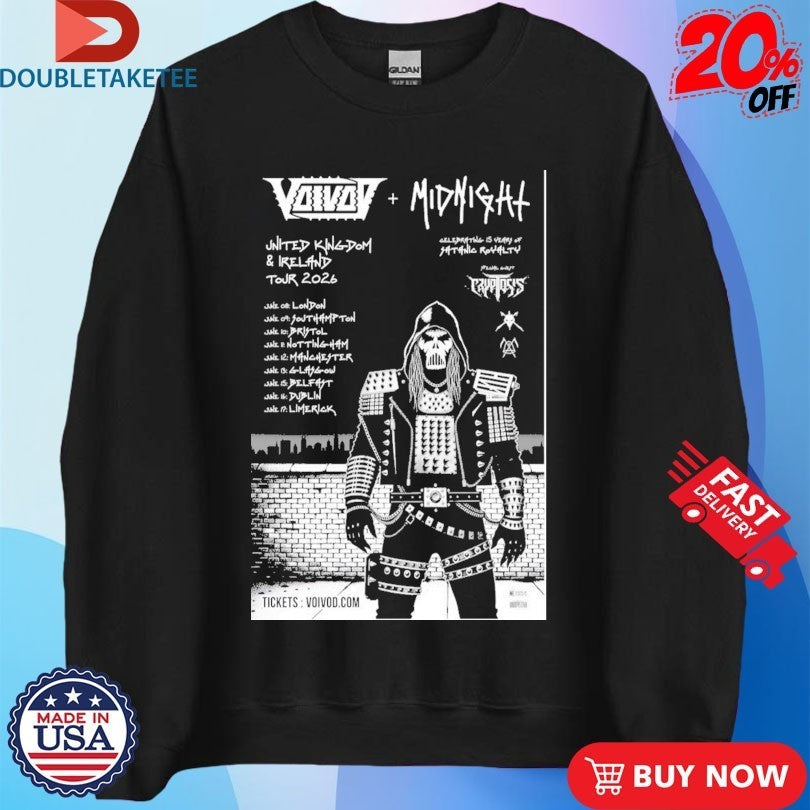Voivod 2026 UK And European Tour Shirts