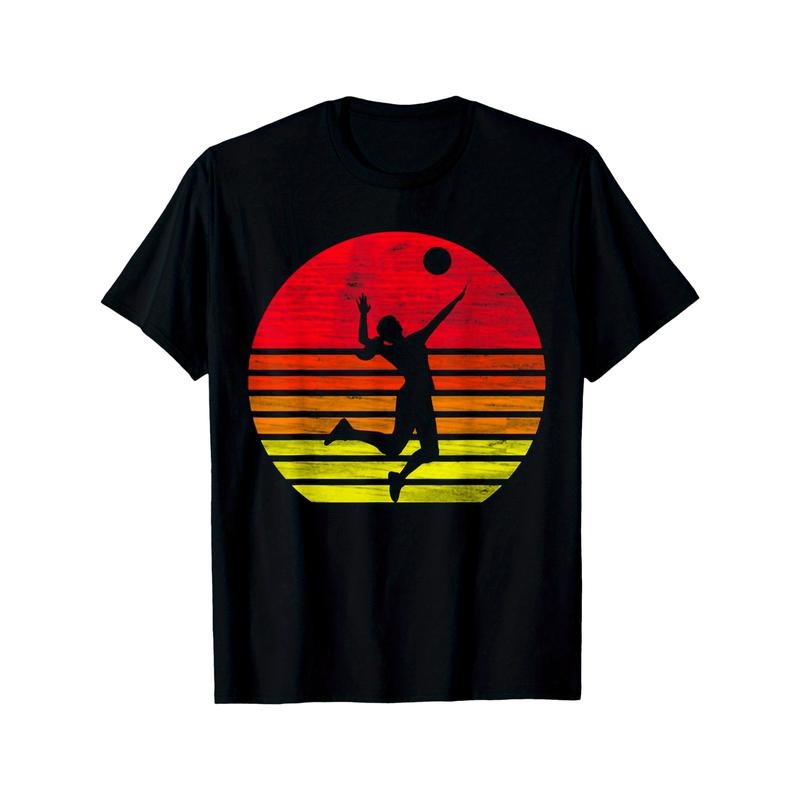 Volleyball retro volleyball player T-Shirt made in usa Hoodie, Sweatshirt | UrbanDripWear.com