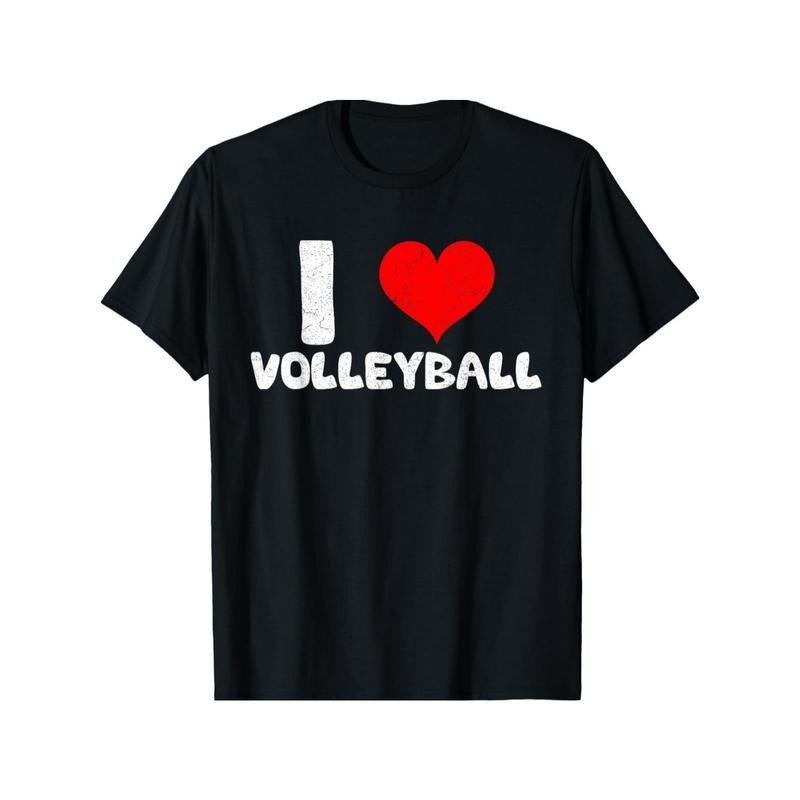 Volleyball, I Love Volleyball, Team, Women's, Men's, Sports T-Shirts made in usa Hoodie, Sweatshirt | UrbanDripWear.com