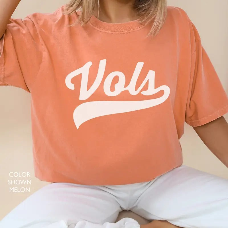 Vols Tshirt Retro Vintage Aesthetic Vols tshirt Tennessee tee Vols Garment Dyed Shirt Tennessee Game Day Unisex Tee...