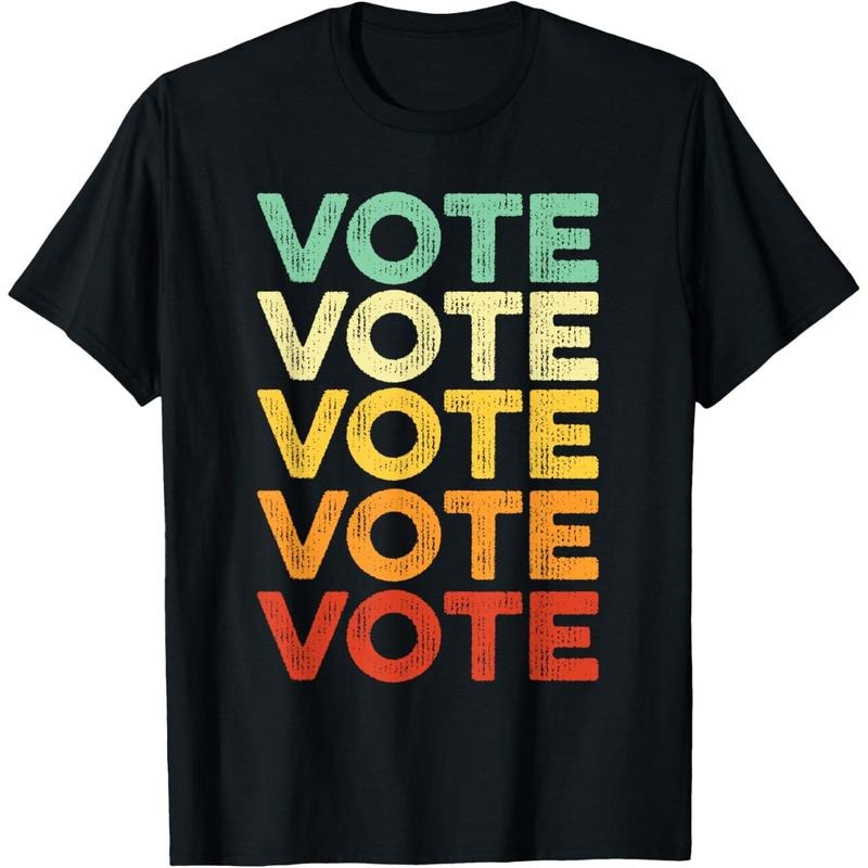 Vote Shirt Women Men Retro Vintage Election 2024 Voter T-Shirt made in usa Hoodie, Sweatshirt | UrbanDripWear.com