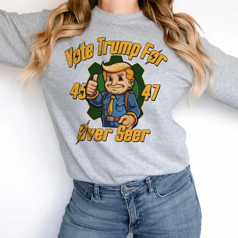 Vote Trump For Over Seer Shirt Sweatshirt Hoodie | UrbanDripWear.com