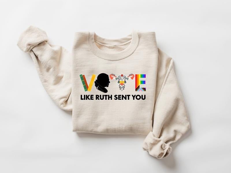 Vote like Ruth Sent You Shirt, Reproductive Rights Tee, Election 2024 Shirt, Vote Shirt, Ruth Bader Ginsburg Shirt,...