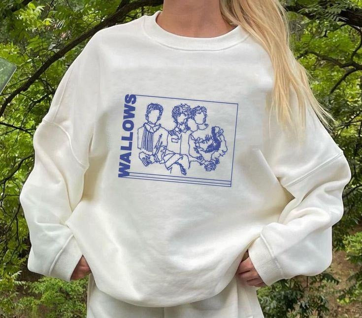 WALLOWS Indie Band Sweatshirt, Wallows Vintage Sweatshirt, Wallows Homage Shirt, Wallows Hoodie | UrbanDripWear.com