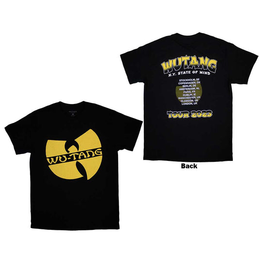 Wu-Tang Clan | Official Band T-Shirt | Tour '23 Slanted Logo State Of Mind (Back Print & Ex-Tour)