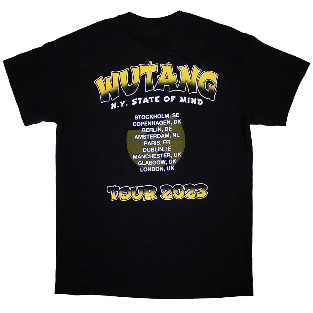 Wu-Tang Clan | Official Band T-Shirt | Tour '23 Slanted Logo State Of Mind (Back Print & Ex-Tour)