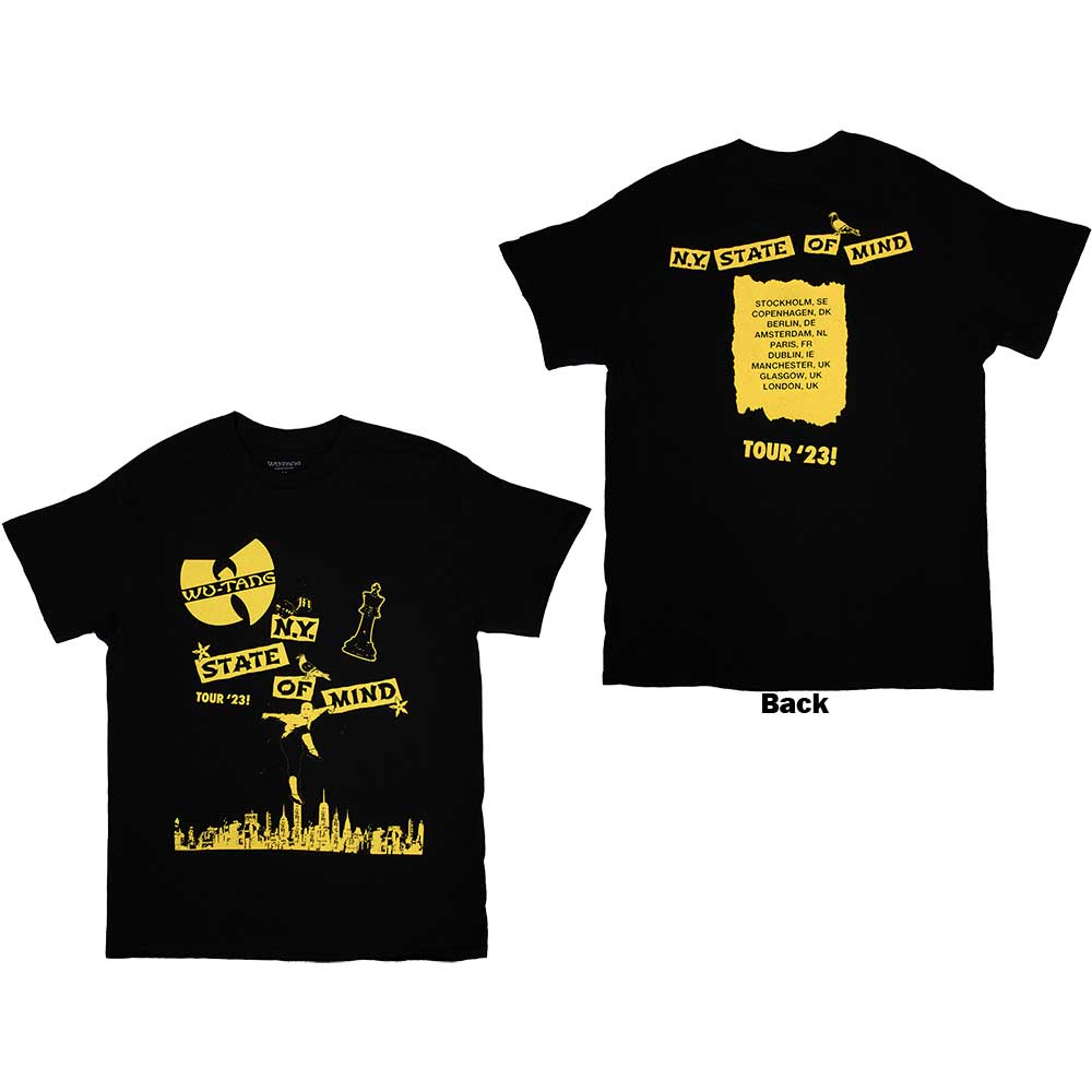 Wu-Tang Clan | Official Band T-Shirt | Tour '23 NY State Of Mind (Back Print & Ex-Tour)