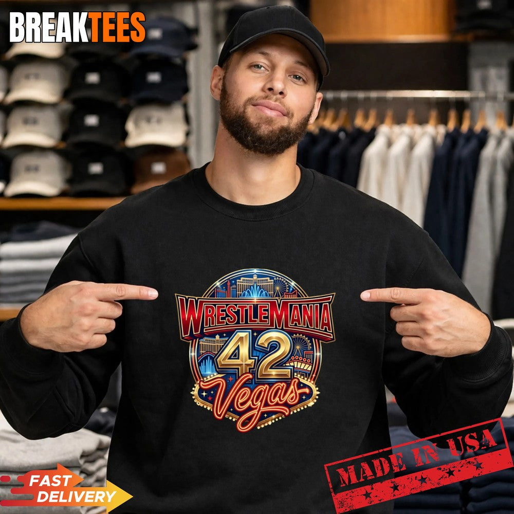 WWE WrestleMania 42 Logo T-Shirt