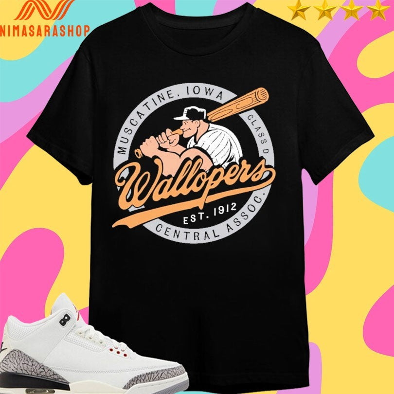 Wallopers Muscatine Iowa Class Est 1912 Central Assoc Shirts
