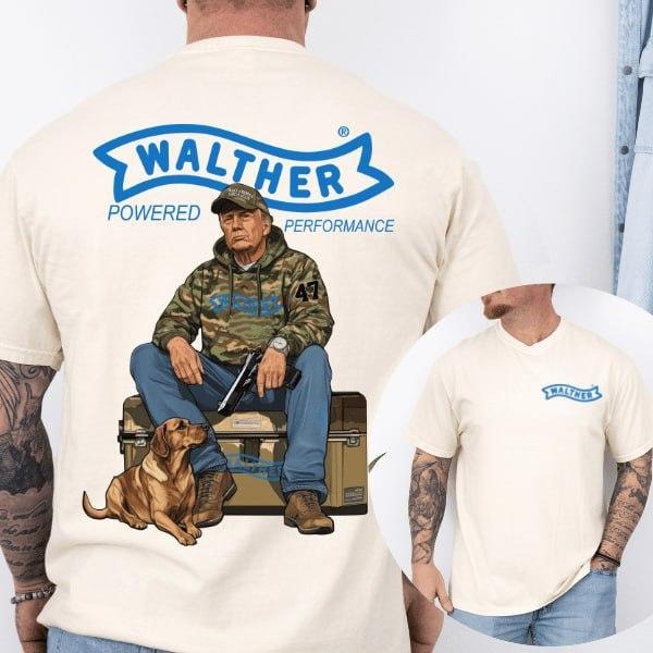 Walther Trump Hunting Shirt,  Top Menswear, Gun Lover, Tactical Gear Shirt Hoodie, Sweatshirt | UrbanDripWear.com