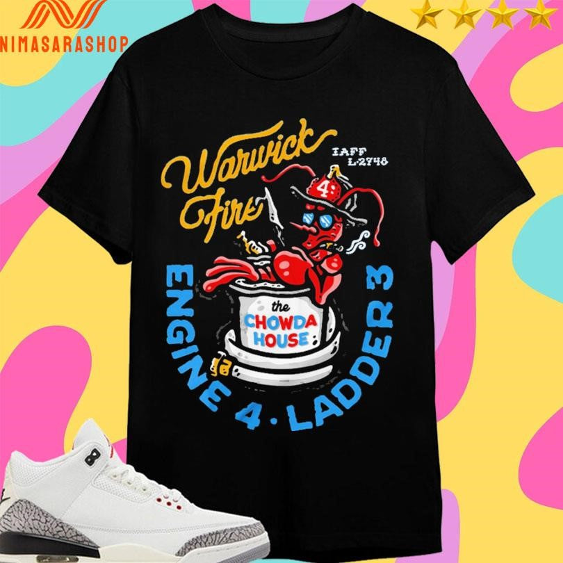 Warwick Fire Engine 4 Ladder 3 Iaff L 2748 Shirts