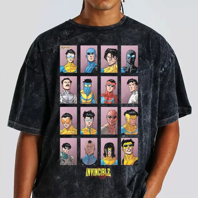 Washed Shirt Acid Tee T-Shirt for Men & Women - Retro Hip Hop Streetwear, Short Sleeve Hoodie, Sweatshirt | UrbanDripWear.com