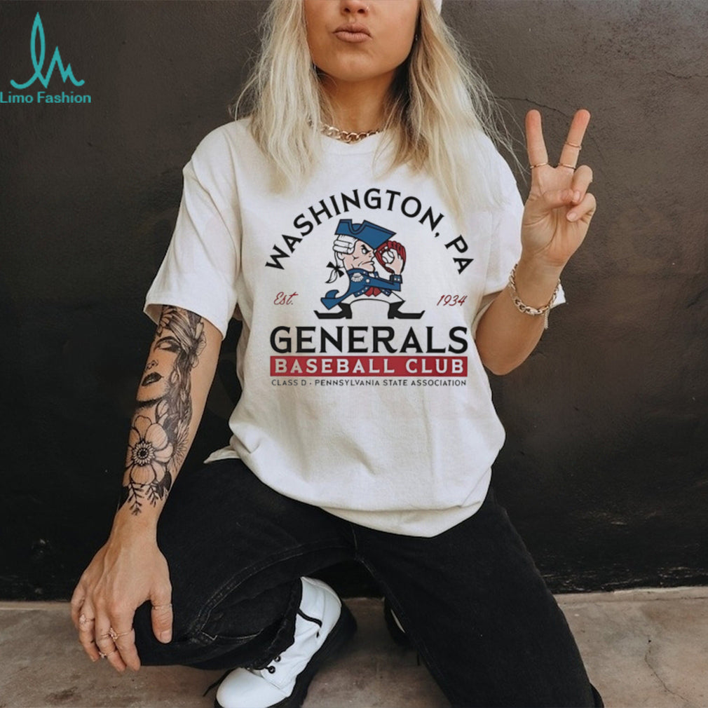 Washington PA Generals Baseball Club Retro Sports T Shirt