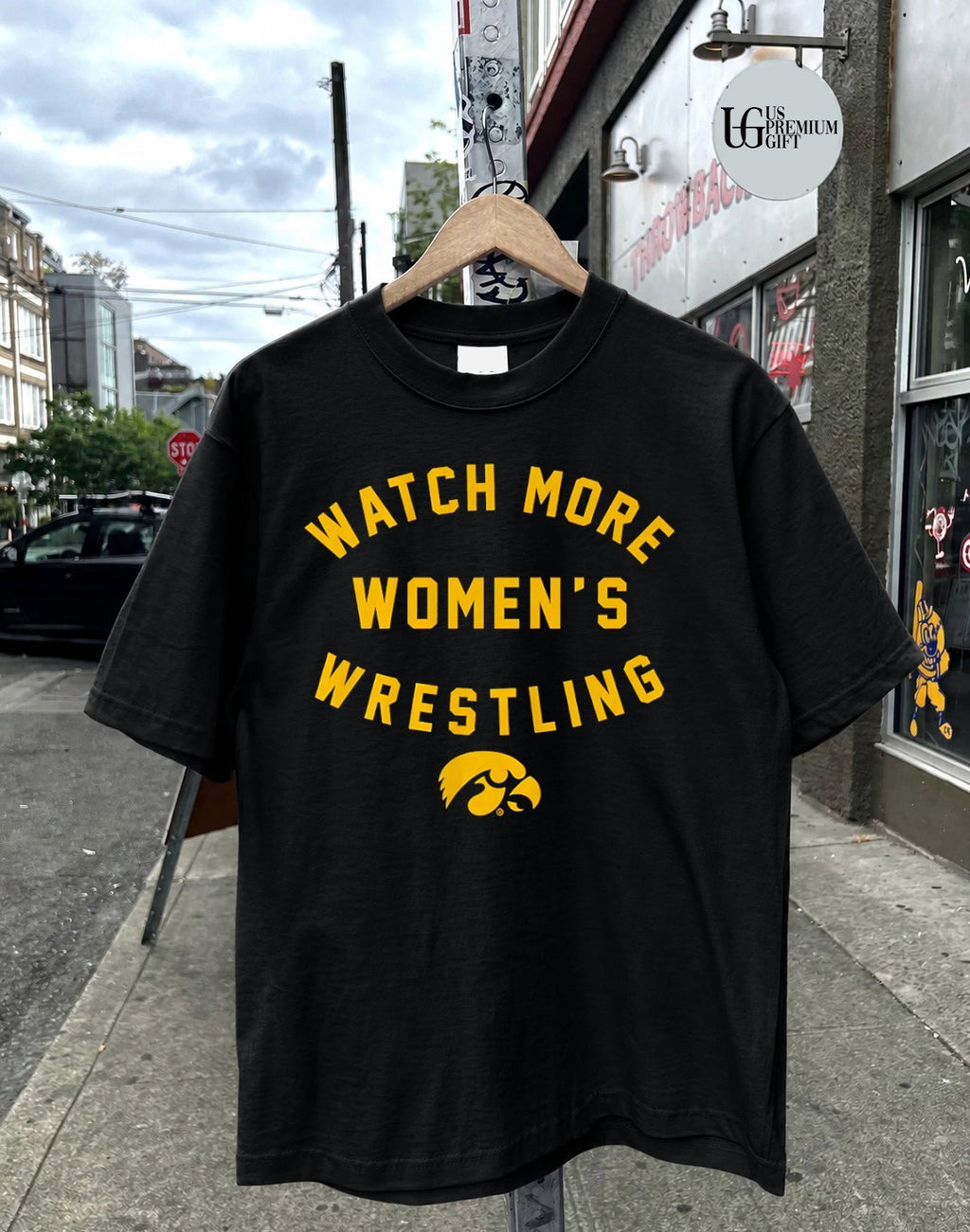 Watch More Women’s Wrestling Iowa Hawkeyes logo 2026 shirt
