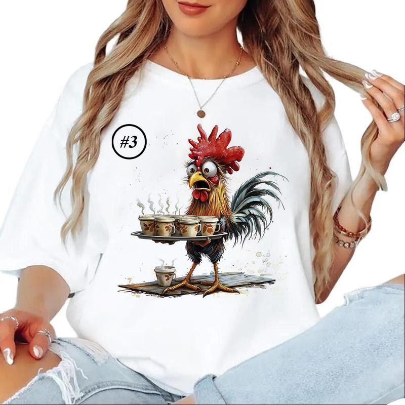 Watercolor Chicken Funny Graphics Chicken Cute Custom T-shirt Sweatshirt Hoodie Unisex 1 | UrbanDripWear.com