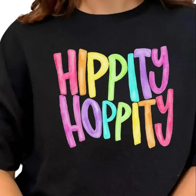 Watercolor Hippity Hoppity Short Sleeve Relaxed Fit T-Shirt graphic tees Hoodie, Sweatshirt | UrbanDripWear.com