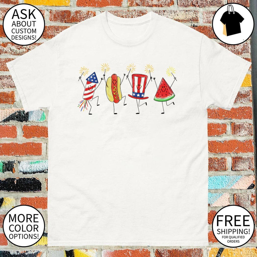 Watermelon Hot Dog Firework Fourth of July America’s 250th Years 2026 shirt