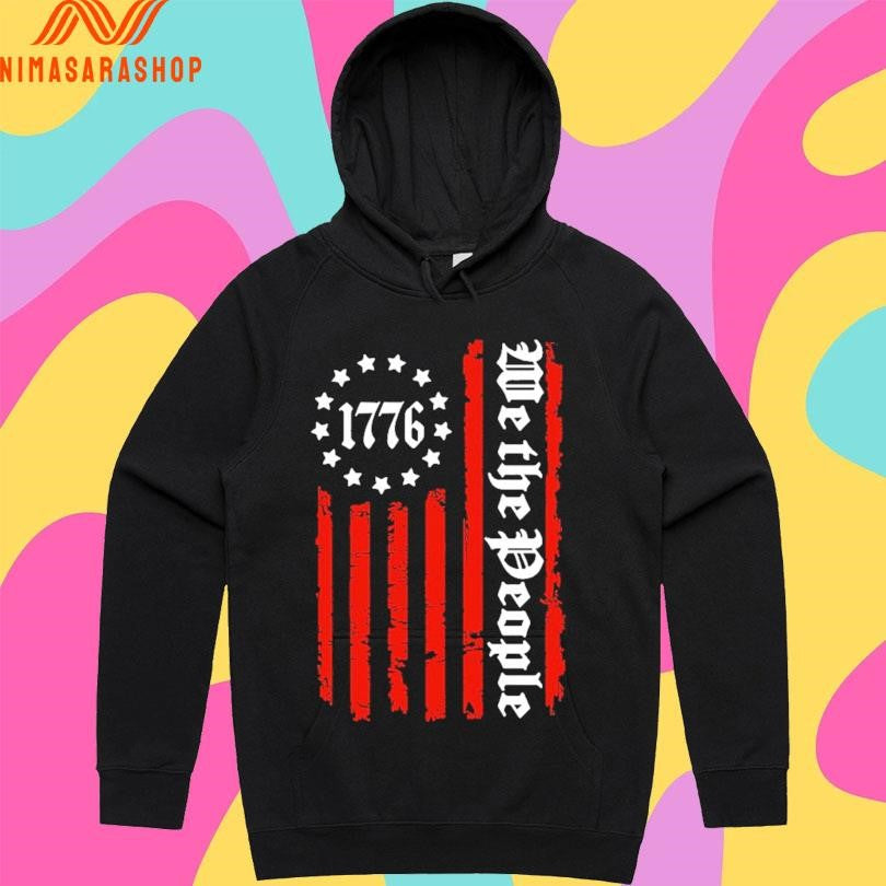 We The People 1776 Flag With Red Stripes Shirts