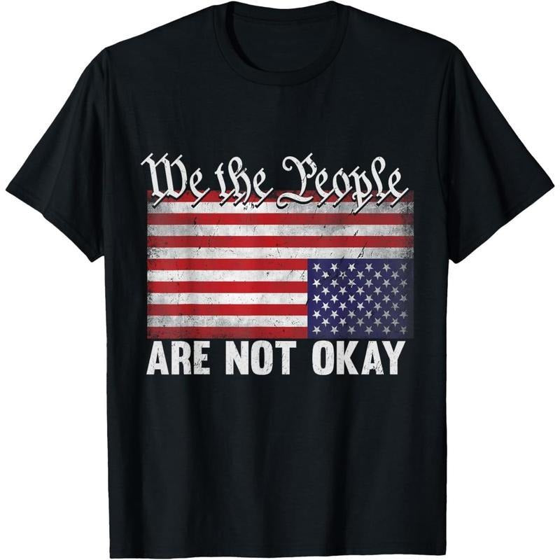 We The People Are Not Okay Flipped American Flag Patriotic T-Shirt JKW Hoodie, Sweatshirt | UrbanDripWear.com