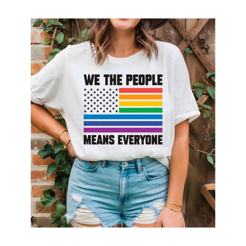 We The People Means Everyone Tshirt Equal Rights tshirt Pride Shirt LGBTQ Support Gift Social Justice Tee Gay Pride...