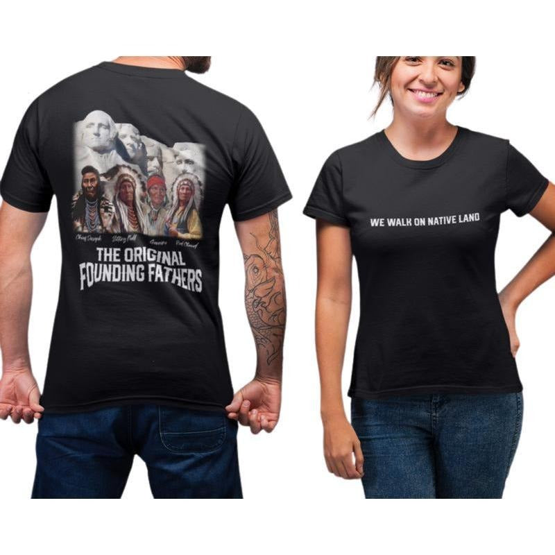 We Walk On Native Land Shirt, The Original Founding Fathers Shirt, Pride Of American Shirt Hoodie, Sweatshirt