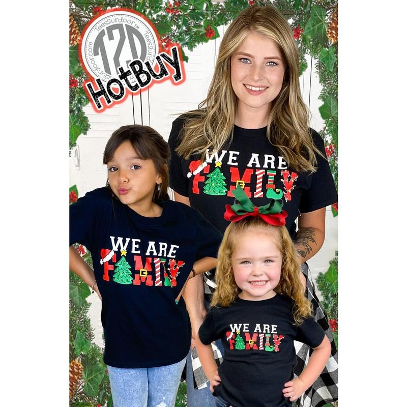 We are Family Christmas T-Shirt Hoodie, Sweatshirt | UrbanDripWear.com