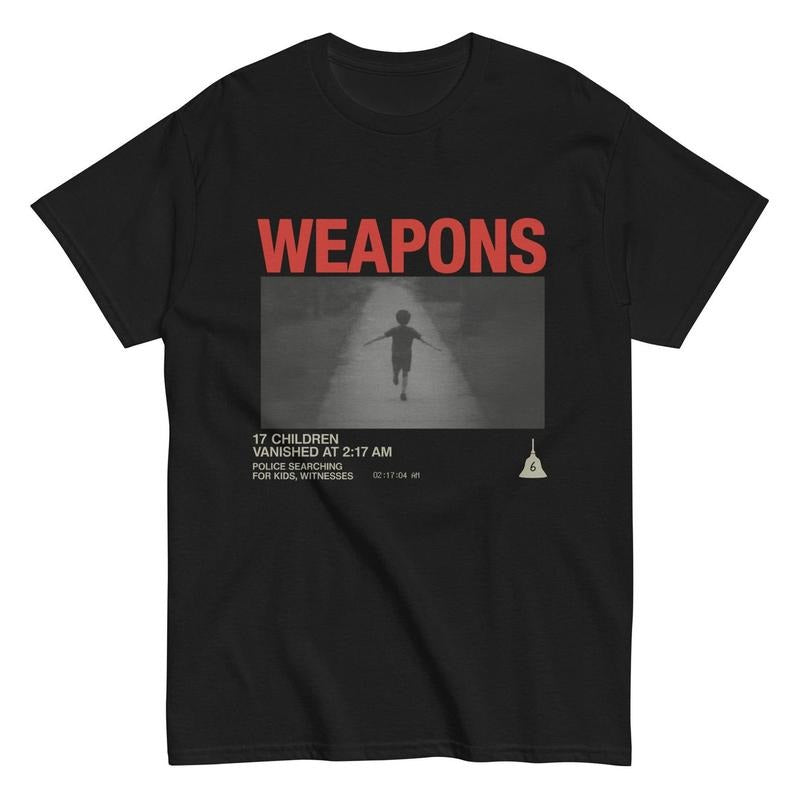 Weapons Movie TShirt | Horror Film Tee | Zach Cregger A24 Style | Nightmare Arcade Merch | Analog Scary Movie Shirt...