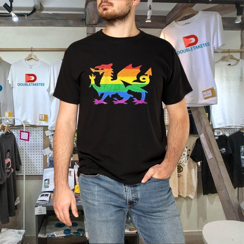 Welsh Pride Rainbow Dragon Shirts