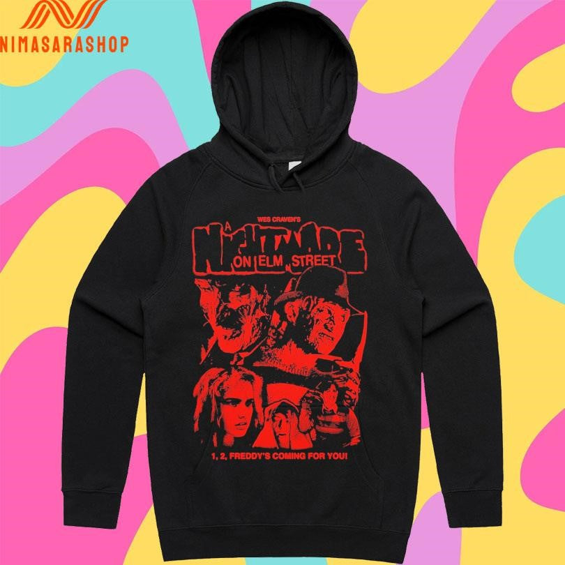 Wes Craven’s A Nightmare On Elm Street 1 2 Freddy’s Coming For You Shirts
