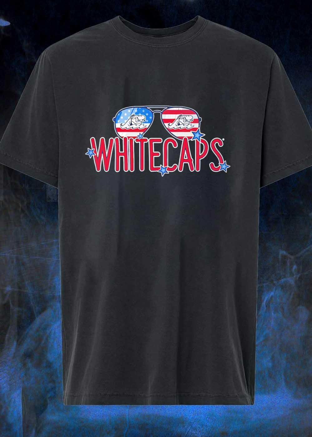 West Michigan Whitecaps American Flag Sunglasses T-Shirt