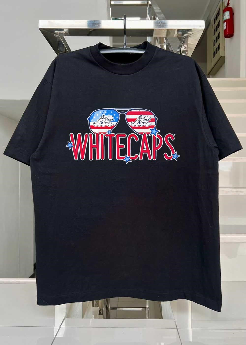 West Michigan Whitecaps American Flag Sunglasses T-Shirt