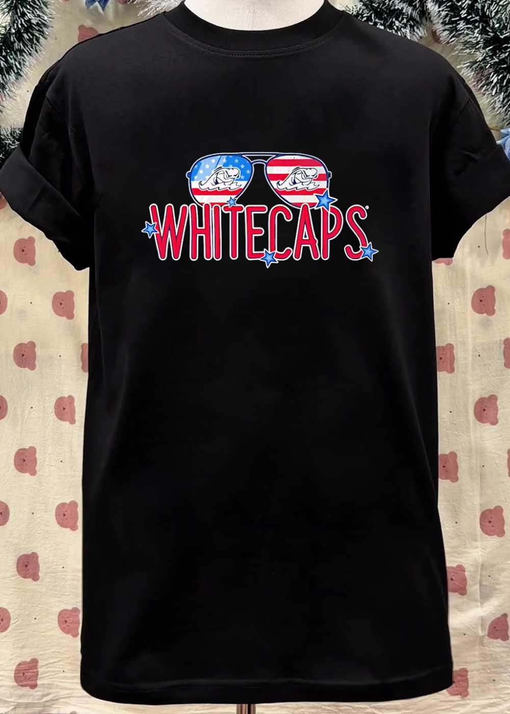 West Michigan Whitecaps American Flag Sunglasses T-Shirt