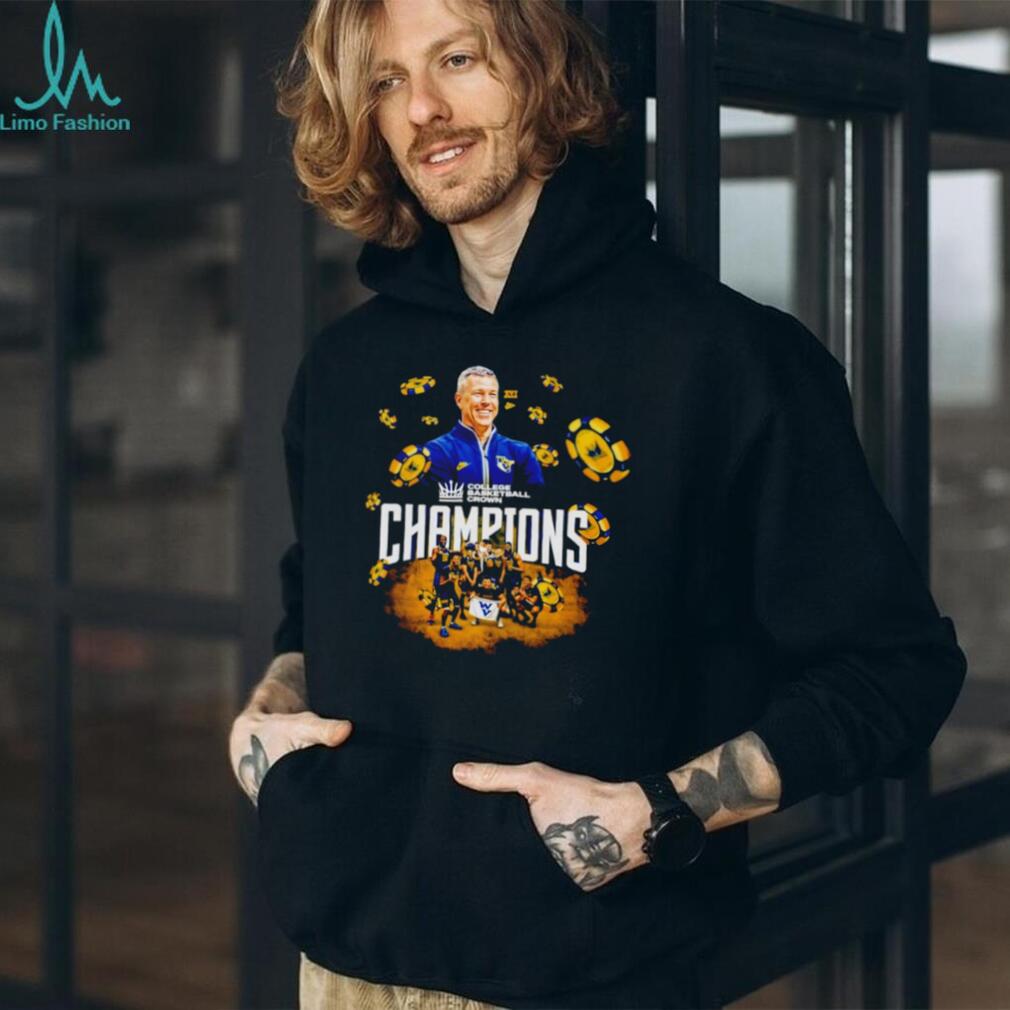 West Virginia Mountaineers 2026 College Basketball Crown Champions T Shirt