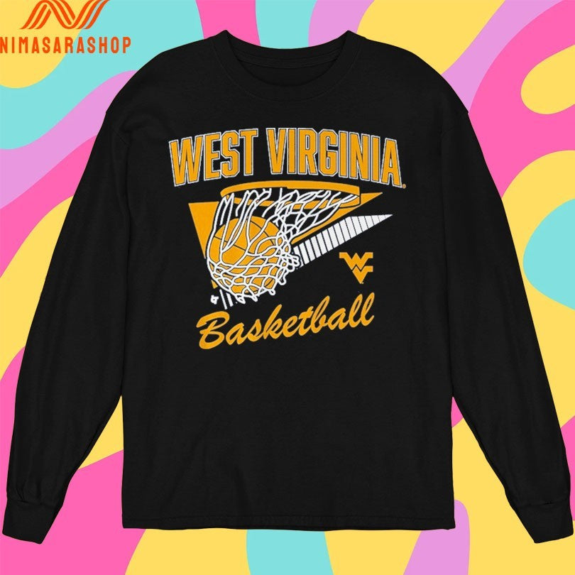 West Virginia Mountaineers Basketball Retro Swish Shirts