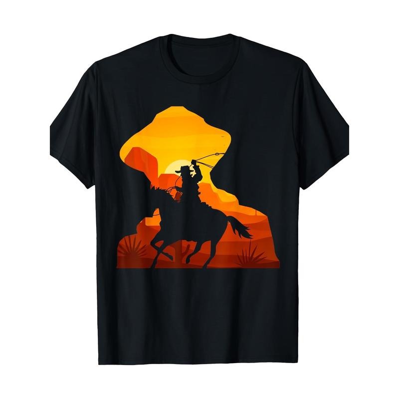 Western Denim T-shirt 100% cotton T-shirt Made in USA Hoodie, Sweatshirt | UrbanDripWear.com