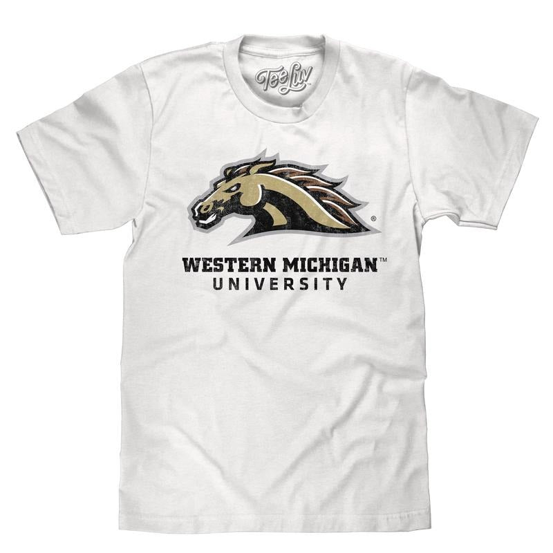 Western Michigan University Broncos T-Shirt - White Hoodie, Sweatshirt | UrbanDripWear.com