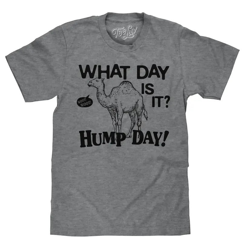 What Day Is It? Hump Day Camel T-Shirt - Gray Hoodie, Sweatshirt | UrbanDripWear.com