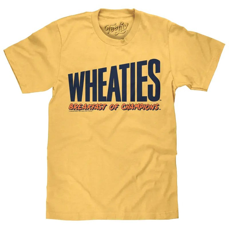 Wheaties Breakfast of Champions T-Shirt - Banana Cream Yellow Hoodie, Sweatshirt | UrbanDripWear.com