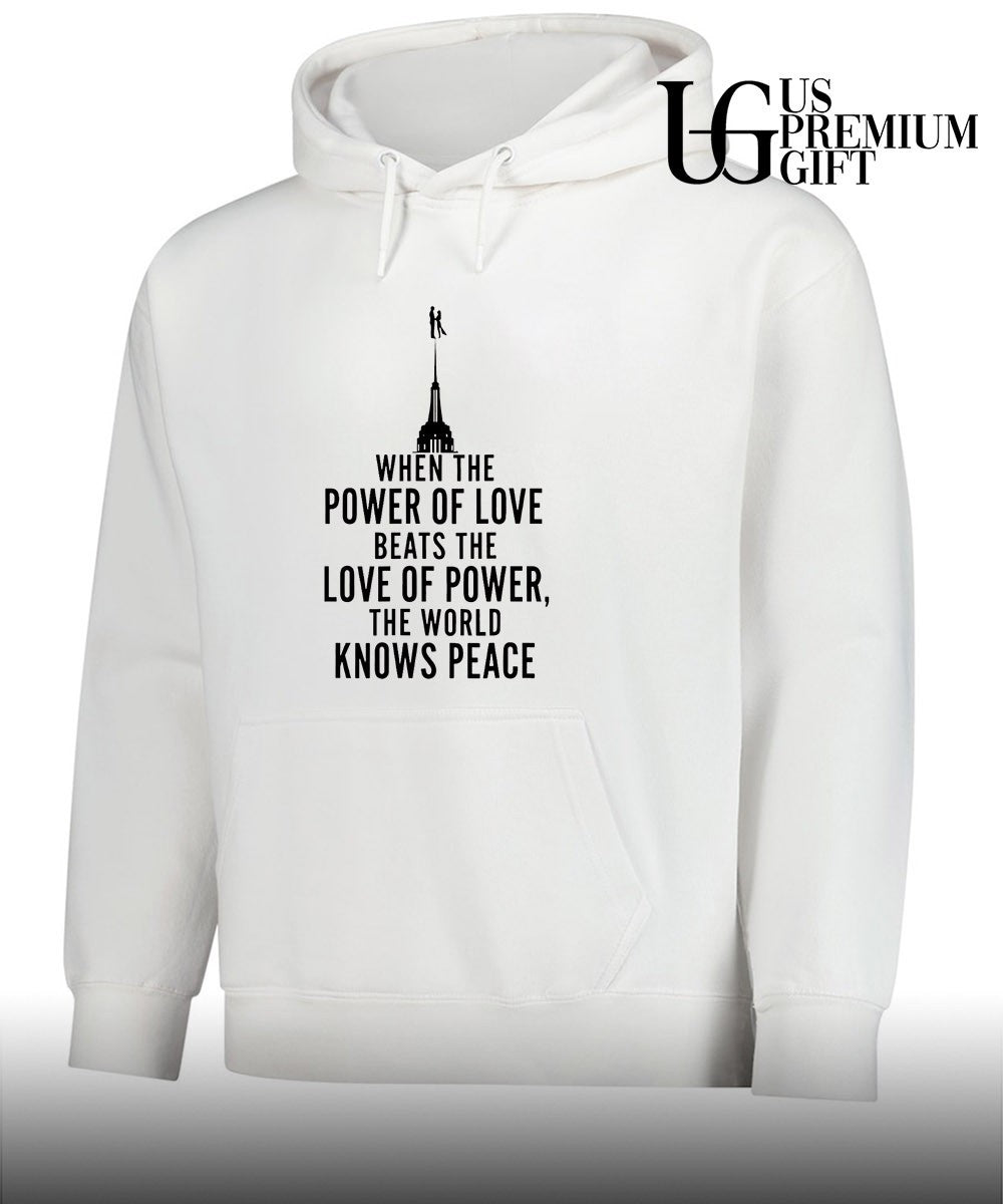 When The Power Of Love Beats The Love Of Power The NYC Skyline shirt